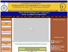 Tablet Screenshot of durgapurgovtcollege.org